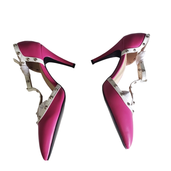 NEW IN BOX Boston Design Studios Women's Heels Studded Pumps Size 8.5 - Picture 8 of 15